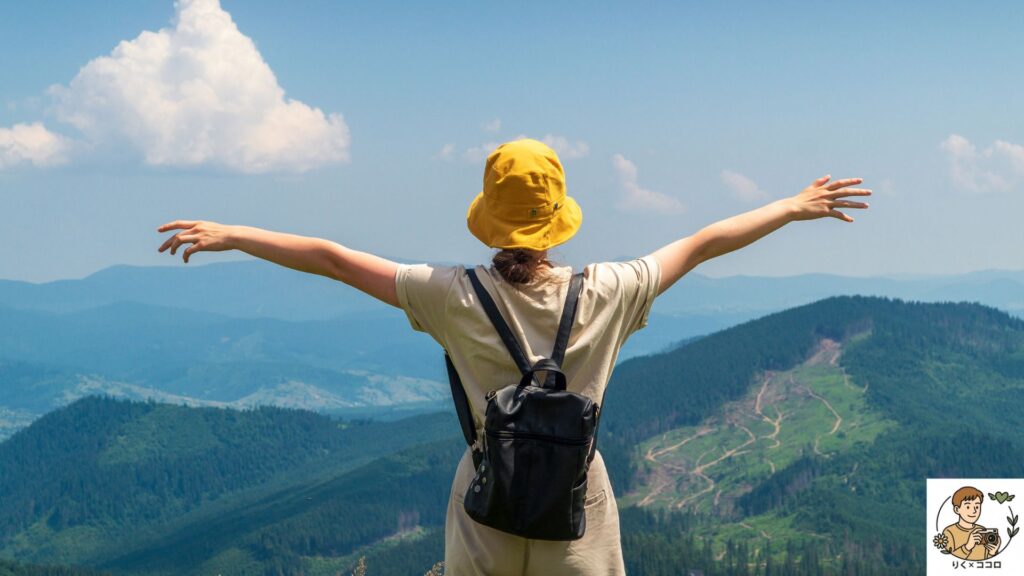 周りの目を気にせず心をリラックス！自信を取り戻す癒しのアウトドア体験3選。心のありかたを整えて人の目を気にせず自分他しく自分軸で事項肯定感高く、他人の評価に縛られない！